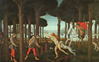The Story of Nastagio degli Onesti (first episode), 1483, Museo del Prado, Madrid